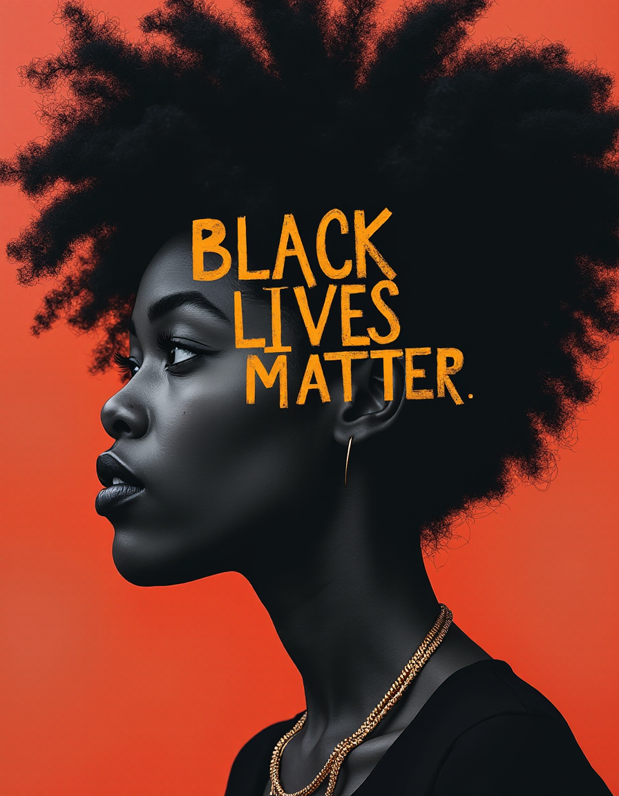 Black lives matter concept, (black peopl-400287484.png